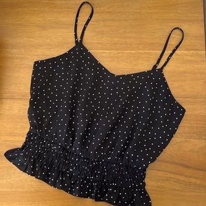 Black and White Polka Dot tank Top